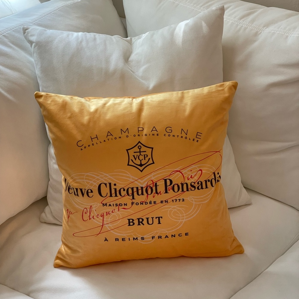 Veuve Clicquot Decorative Pillow